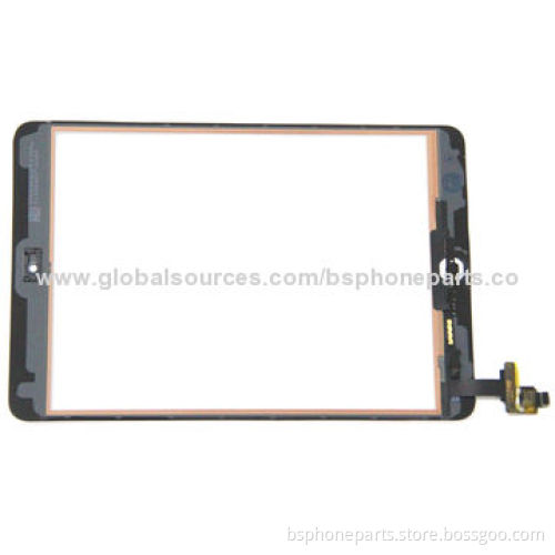 Original White Touch Digitizer Screen Assembly with IC Chip and Home Button Flex for iPad Mini